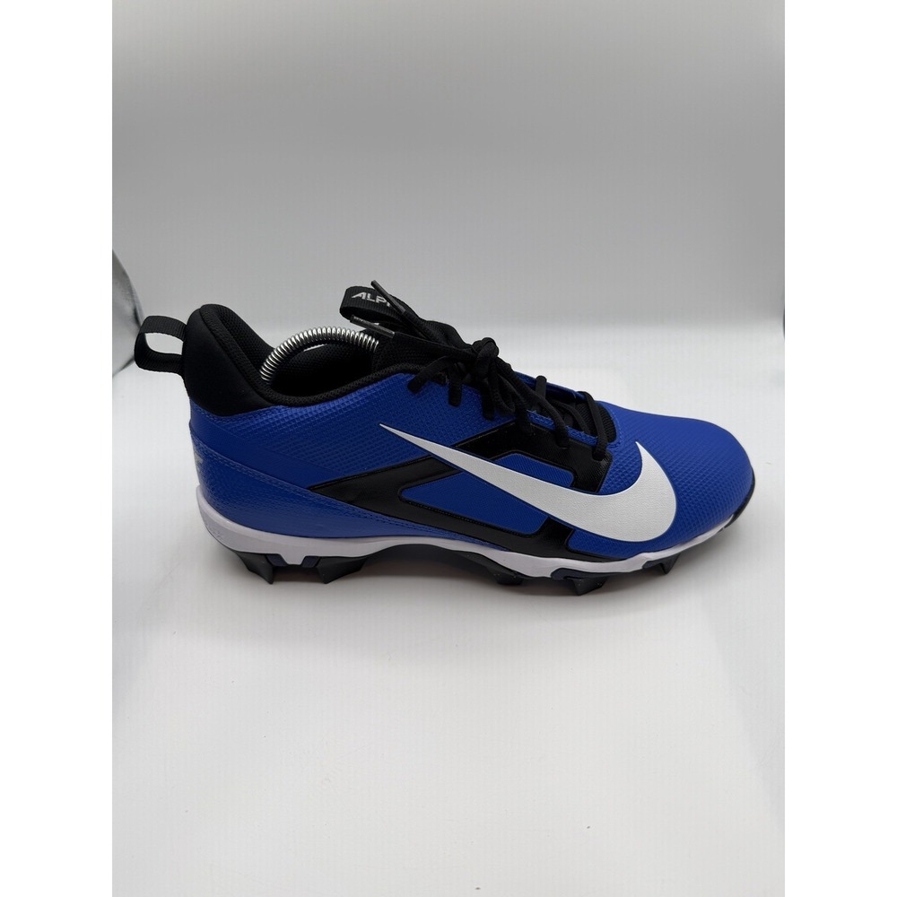 Nike Alpha Menace 4 Shark Football Cleats,Men's 11, Blue/Black/White,FN0028-400